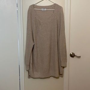Beige Oversized Sweater